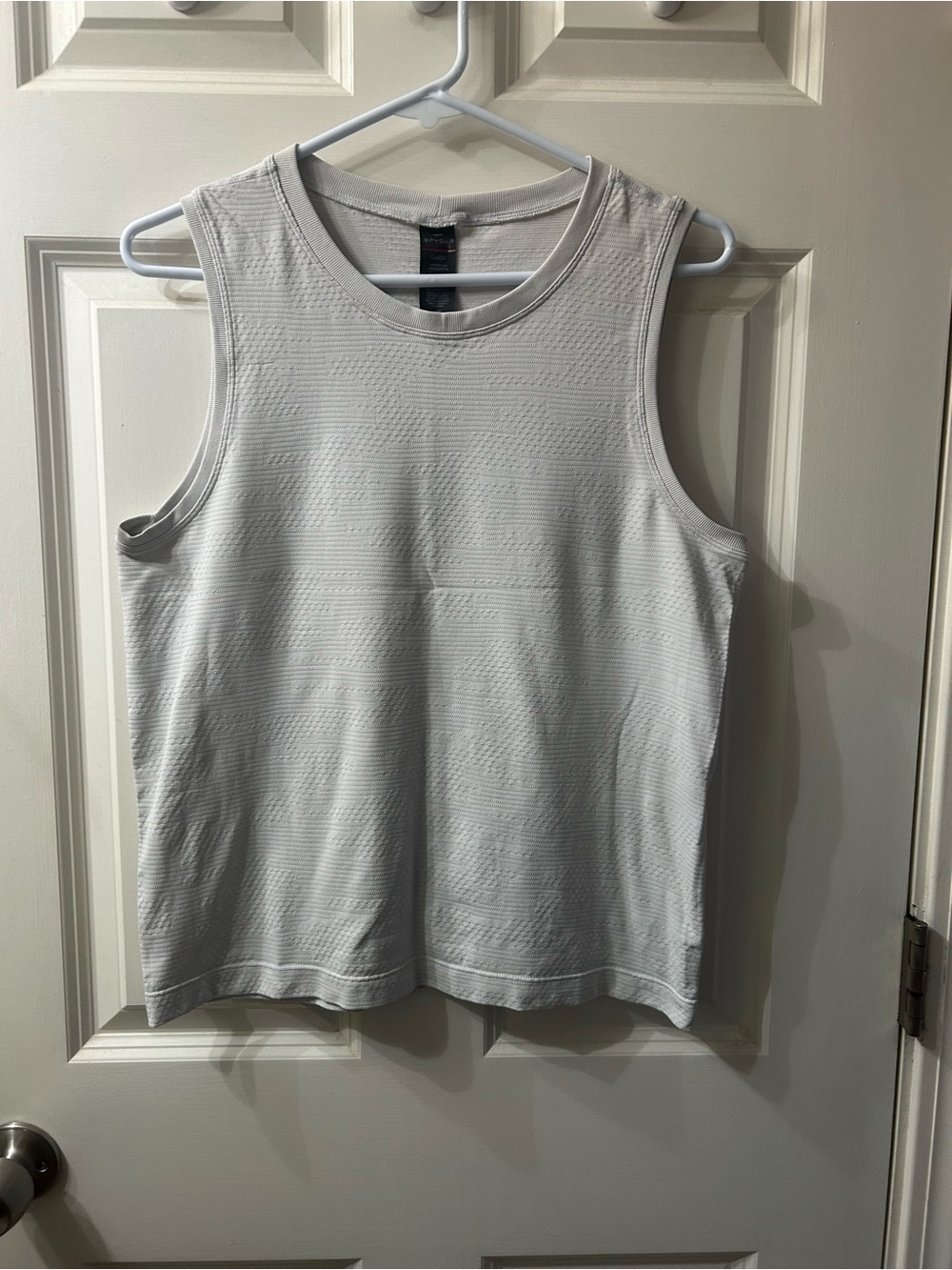 Spyder Light Gray Sleeveless Tank Top large